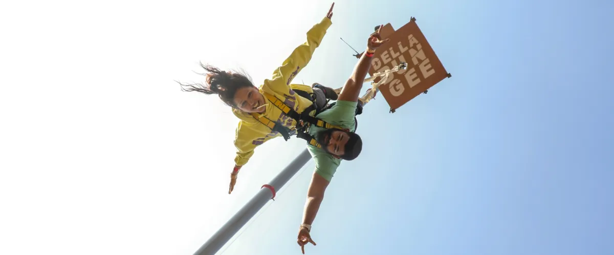 A jumper on the 150-foot Della Bungee