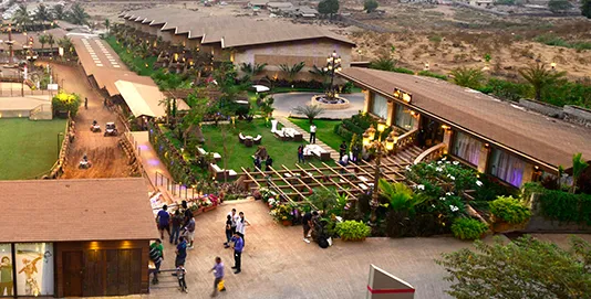 Aerial view of Della Adventure Park, 2009